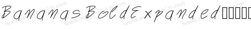 Bananas BoldExpanded字体转换
